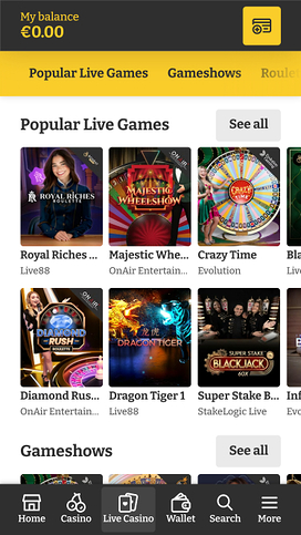 Lucky Spins Mobile Live Dealer
