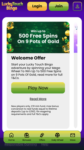 Lucky Touch Bingo Mobile Promotions