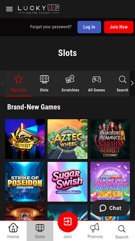 Lucky247 Casino Mobile Games