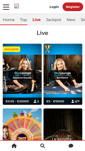 Lucky31 Casino Mobile Live Dealer