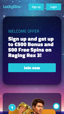 Luckydino Casino Mobile Promotions