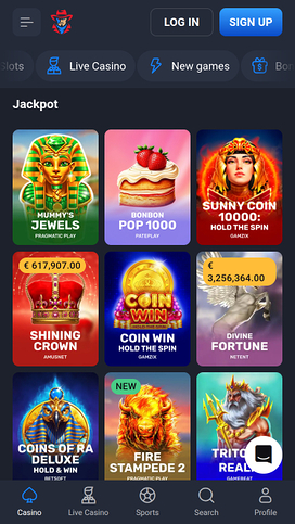 Luckyhunter Mobile Jackpot