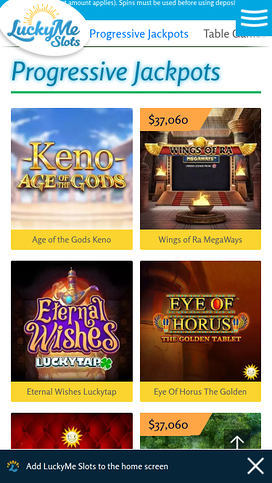 LuckyMe Slots Casino Mobil Jackpott