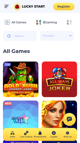 Luckystart Casino Mobile Games