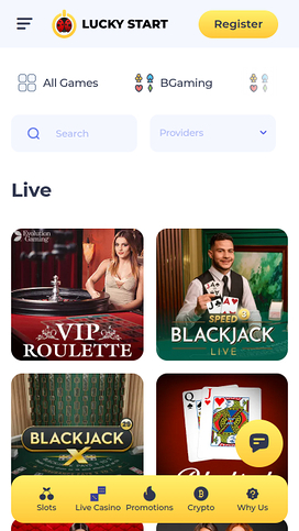 Luckystart Casino Mobile Live Dealer