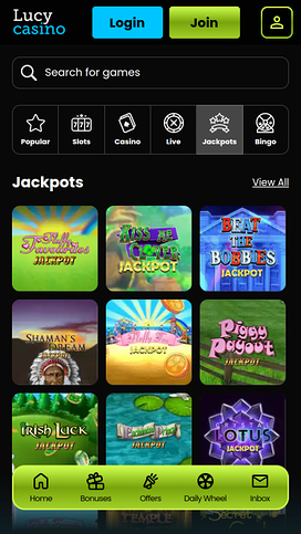 Lucy Casino Mobile Jackpot