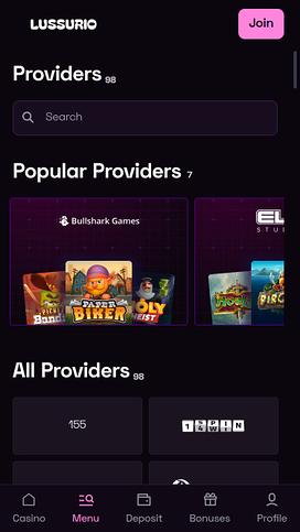 Lussurio Casino Mobile Game Developers