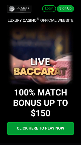 Luxury Casino Mobile Homepage