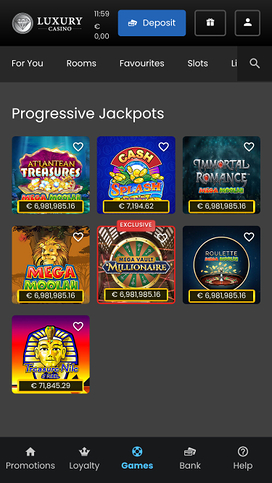 Luxury Casino Mobile Jackpot