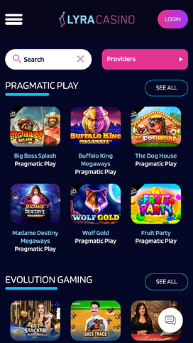 Lyra Casino Mobile Game Developers