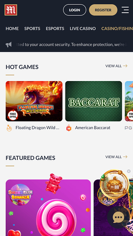 M88 Casino Mobile Games