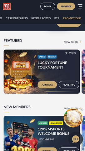 M88 Casino Mobile Promotions