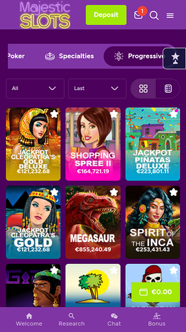 Majestic Slots Casino Mobile Jackpot