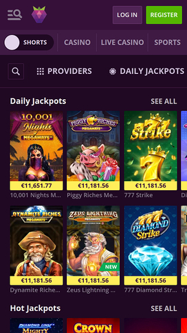 Malina Casino Mobile Jackpot