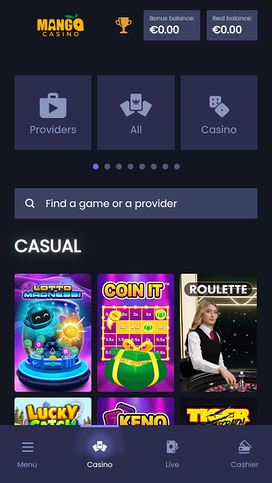 Mango Casino Mobile Casual Games