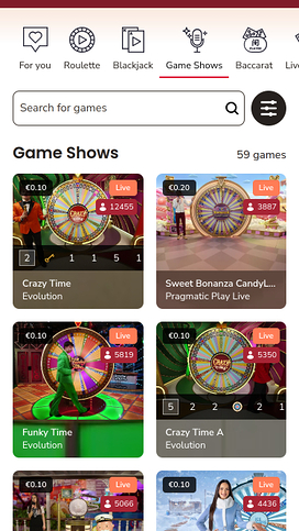 Maria Casino Mobile Game Shows