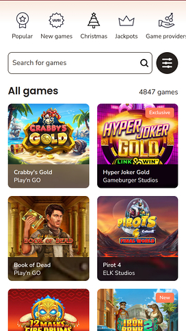 Maria Casino Mobile Games