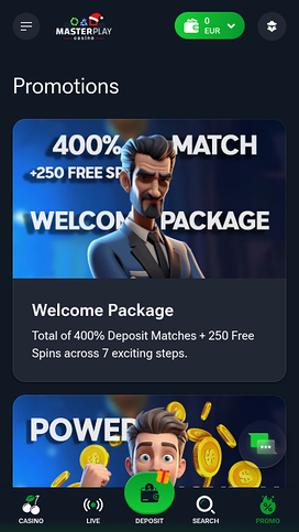 Masterplay Casino Mobile Promotions