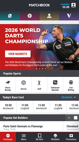 Matchbook Casino Mobile sports