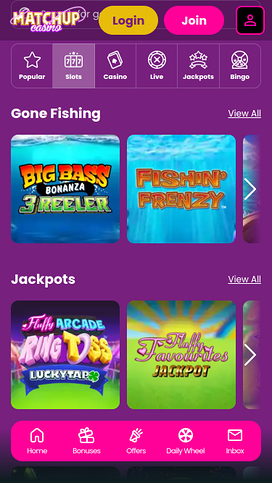 Matchup Casino Mobile Games