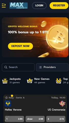 MaxCasino Homepage