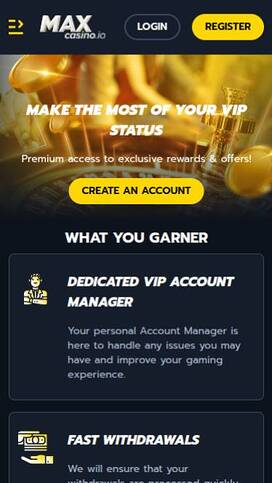 MaxCasino VIP Program