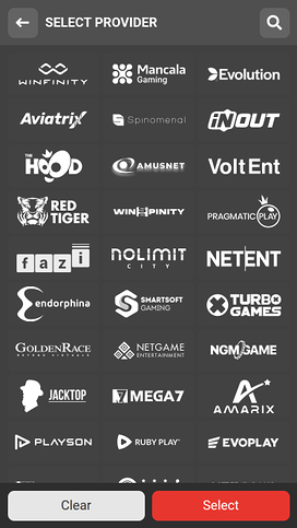 Megapari Casino Mobile Game Developers