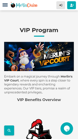Merlin Casino Mobile VIP Program