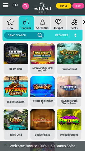 Miami Dice Casino Mobile Games