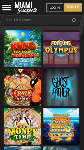 Miami Jackpots Casino Mobile Games