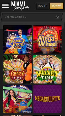 Miami Jackpots Casino Mobile Live Dealer