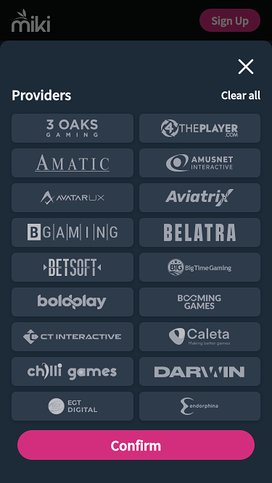 Miki Casino Game Developers