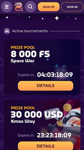 MilkyWay Casino Mobile Tournament