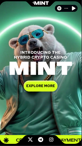 Mint.io Mobile Homepage