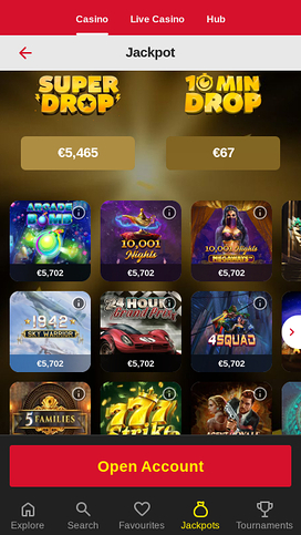 MobileSpin Casino Mobile Jackpot