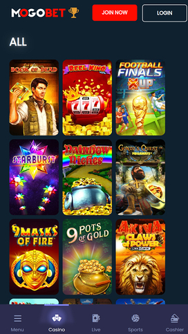 MogoBet Casino Mobile Games