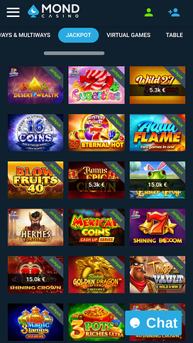 Mond Casino Mobile jackpot
