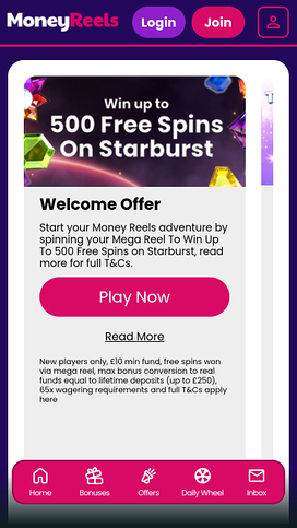 Money Reels Casino Mobile Promotions