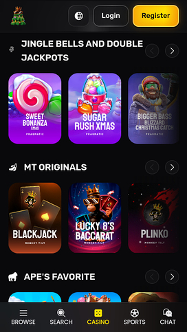Monkey Tilt Casino Mobile Games