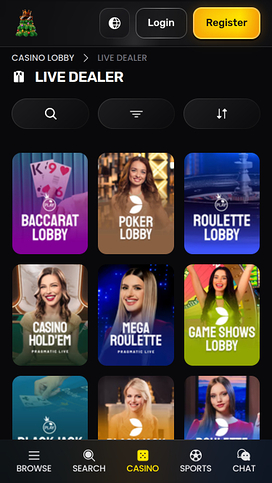 Monkey Tilt Casino Mobile Live dealer