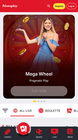 MonoPlay Casino Live Dealer Mobile