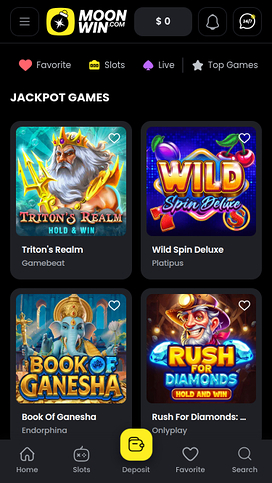 Moonwin Casino Mobile Jackpot
