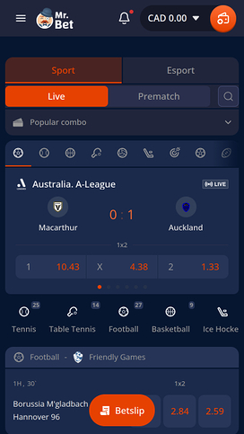 Mr Bet Casino Mobile Live Betting