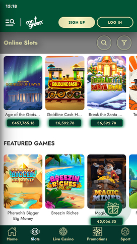 Mr Green Casino Mobilspel