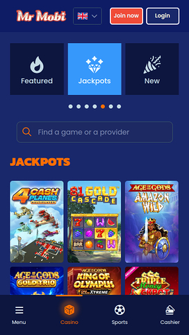 Mr Mobi Casino Mobile Jackpot