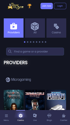 Mr Vegas Casino Mobile Game Developers