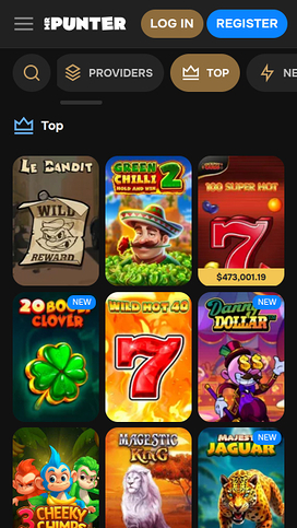 Juegos móviles de MrPunter Casino
