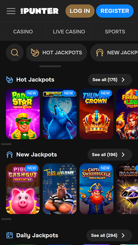 Jackpot móvil del casino MrPunter