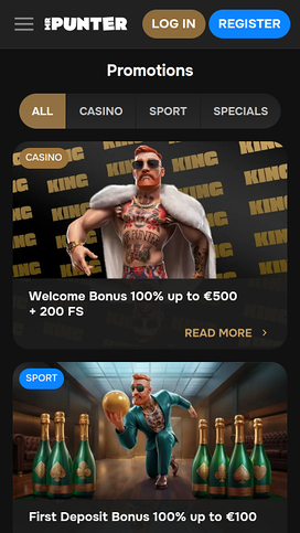 Promociones móviles del casino MrPunter