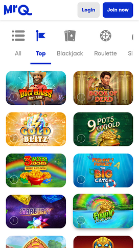 MrQ Casino Mobile Games